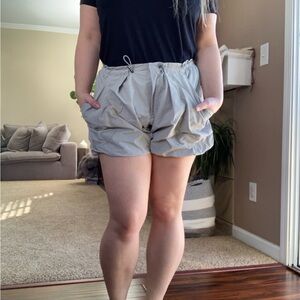 Free People Tan Cargo Shorts